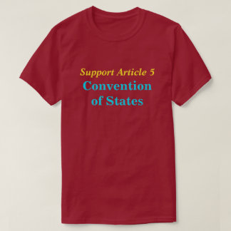 T-shirt Convention des états, tee - shirt de l'article 5