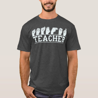 T-shirt conversation ASL de professeur de langue des signe