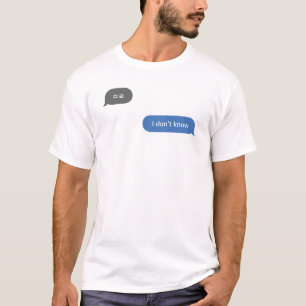 T-shirt Conversation coréen Slang Bubble Je ne sais pas ㅁ 