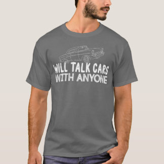 T-shirt Conversation de voiture ancienne drôle famille drô