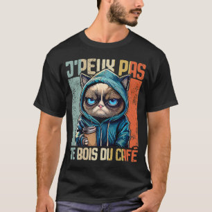 T-shirt Conversation J'Peux Pas I j'aime pas je bois du ca