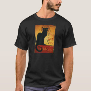 T-shirt Conversation Noir - Chat noir