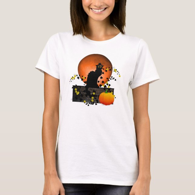 T-shirt Conversation Noir Thanksgiving (Devant)