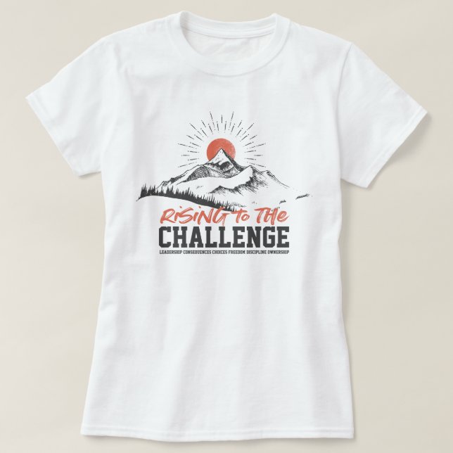 T-shirt Conversations de la CC rétro relever le défi (Design devant)