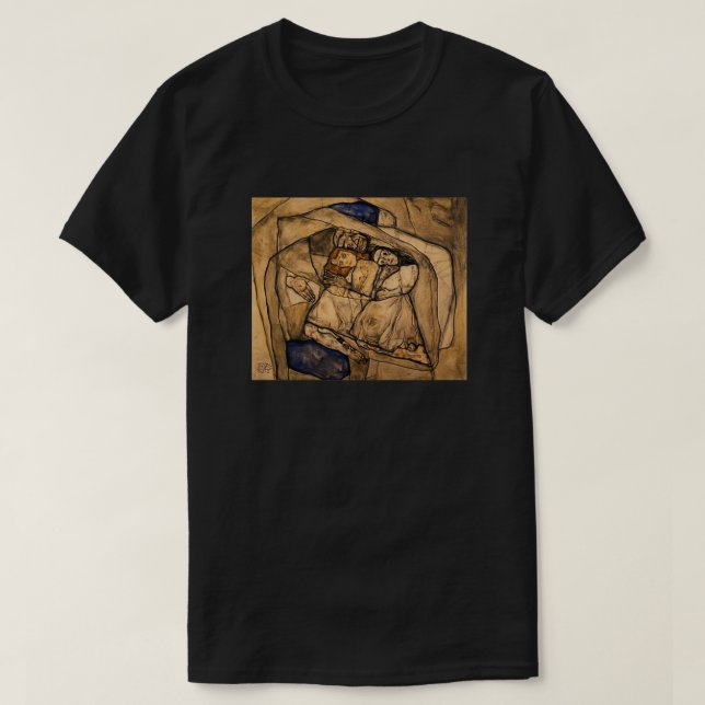 T-shirt Conversion d'Egon Schiele améliorée avec artificia (Design devant)
