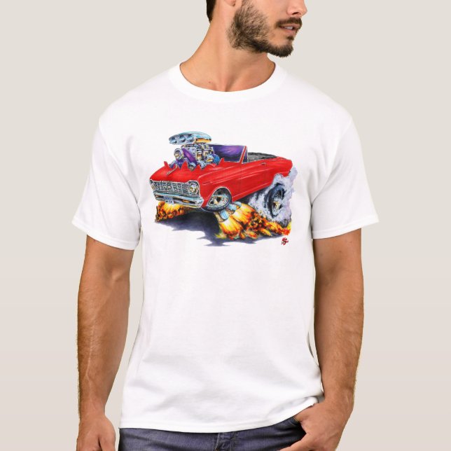 T-shirt Convertible 1962-95 rouge de nova (Devant)