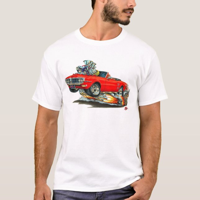 T-shirt Convertible 1967-68 rouge de Firebird (Devant)