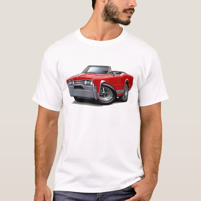 T-shirt Convertible 1967 rouge de sabre d'abordage d'Olds (Devant)