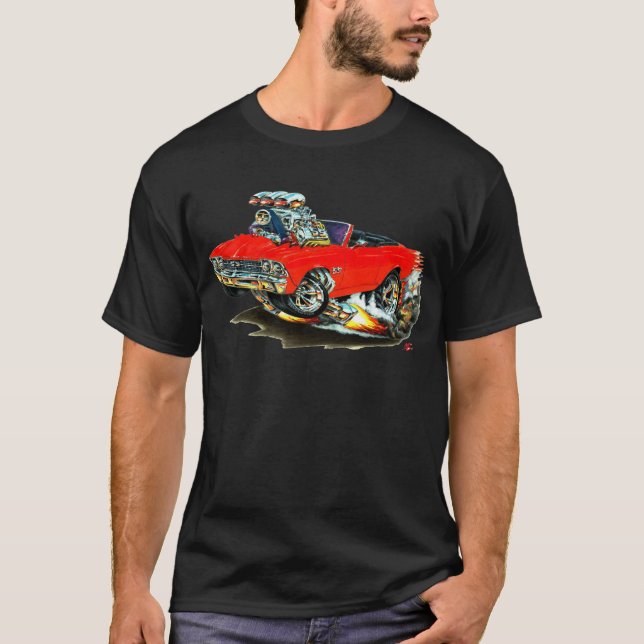 T-shirt Convertible 1968-69 rouge de Chevelle (Devant)