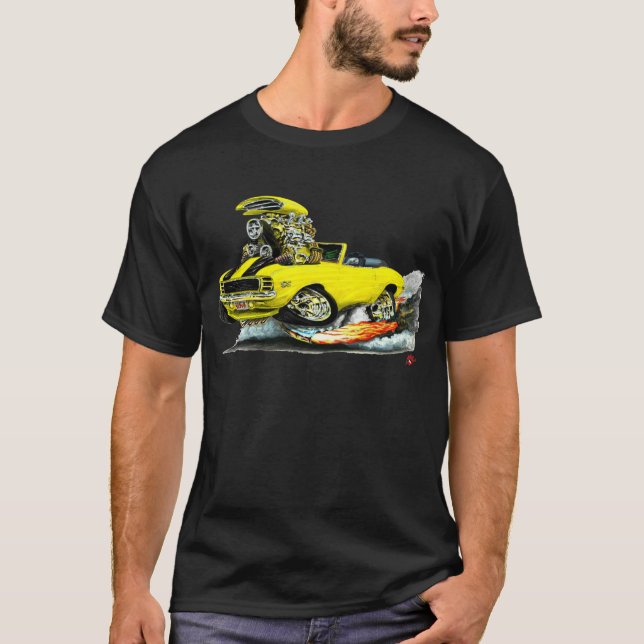 T-shirt Convertible 1969 Jaune-Noir du RS solides solubles (Devant)