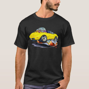 T-shirt Convertible 1973-76 jaune de Corvette