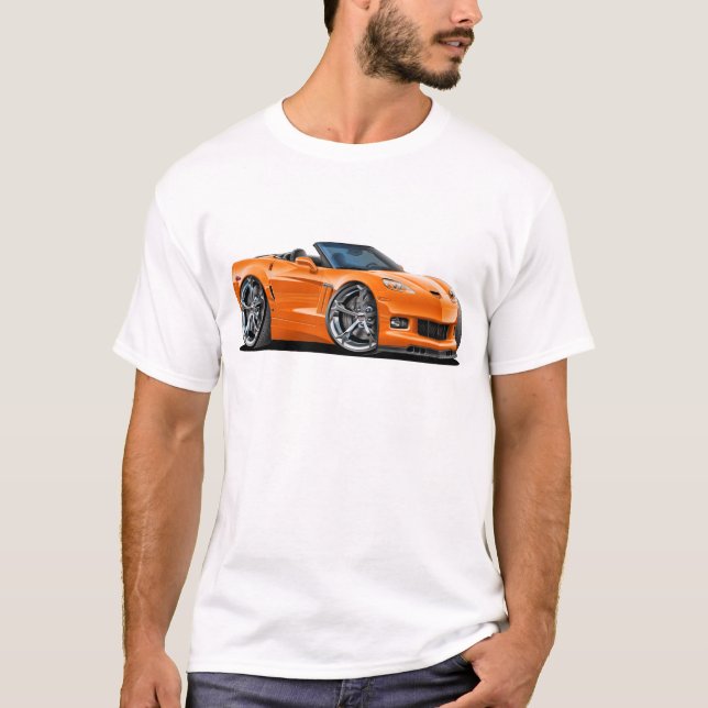 T-shirt Convertible 2010-12 orange de Corvette (Devant)