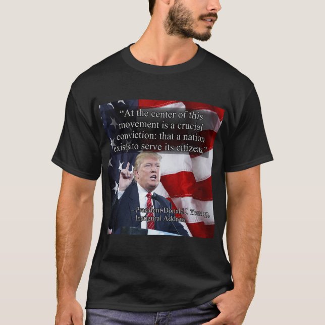 T-SHIRT CONVICTION PRES45 CRUCIALE (Devant)