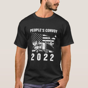 T-shirt Convoi du peuple 2022 I Support Truckers American