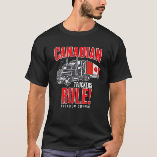 T-shirt Convoi Liberté 2022 Pour Les Camions Canadiens