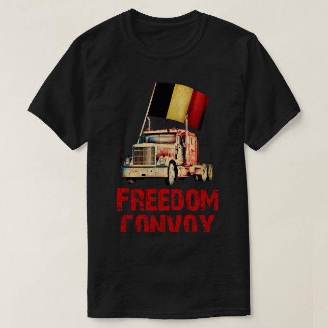 T-shirt Convoi pour la liberté Belgique (Design devant)