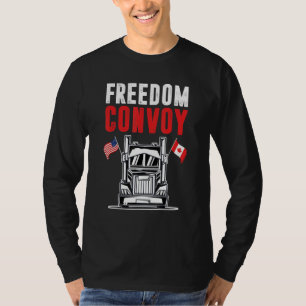 T-shirt Convoi pour la liberté du drapeau du Canada 2022 T