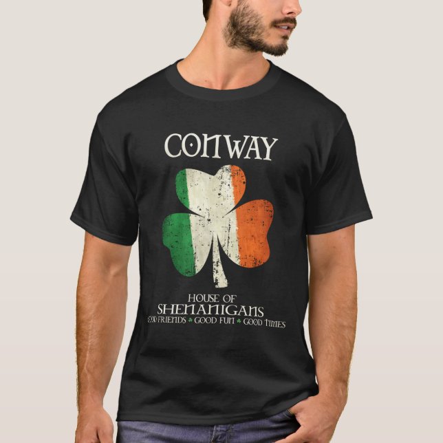 T-shirt Conway Last Name Family Ireland Irish House Of She (Devant)