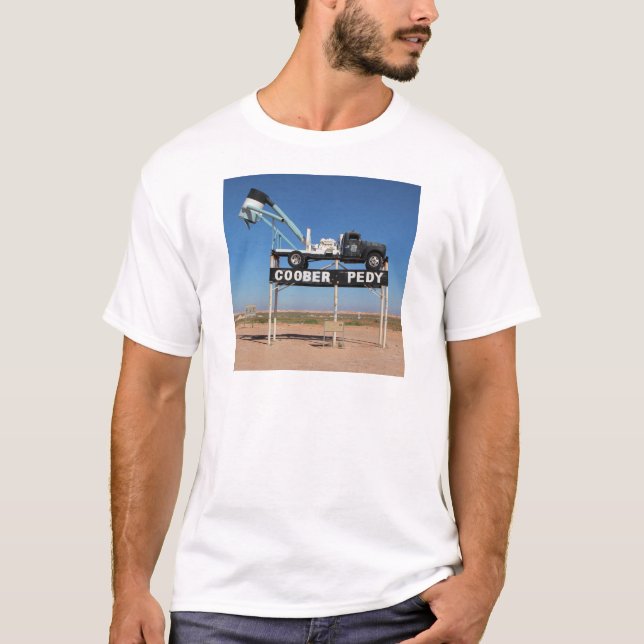 T-shirt Coobre personnalisable Pedy Outback Souvenir (Devant)