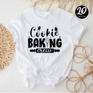 T-shirt Cookie Baking Crew Amusant Famille de Noël