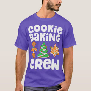 T-shirt Cookie Baking Crew Christmas Gingerpain Famille Te