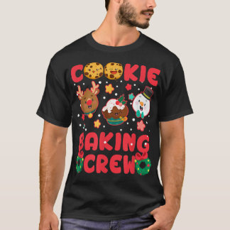 T-shirt Cookie Baking Crew Christmas Santa Family Gingerbr