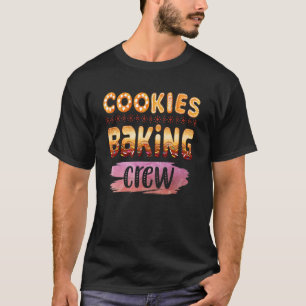 T-shirt Cookie Baking Crew Correspondance Xmas jote Graphi