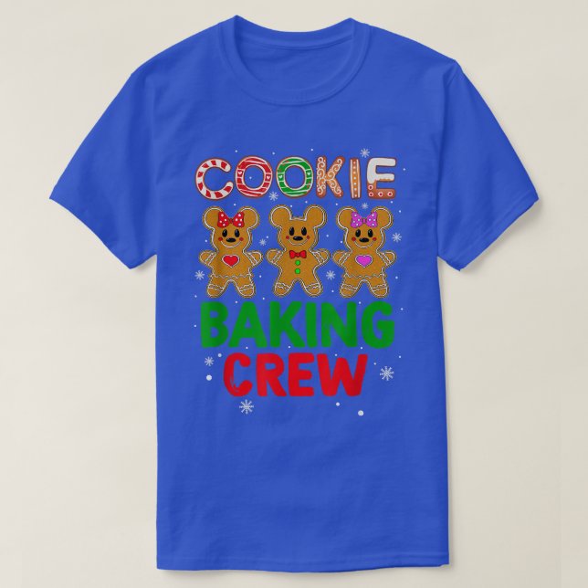 T-shirt Cookie Baking Crew Famille Noël Gingerbread Te (Design devant)