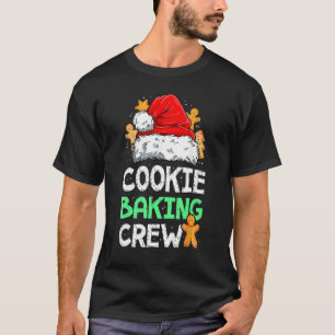 T-shirt Cookie Baking Crew Famille Noël Gingerbread Te