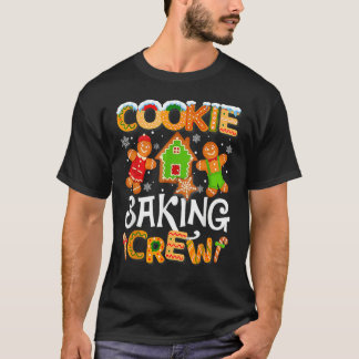 T-shirt Cookie Baking Crew Family Christmas Gingerbread Te