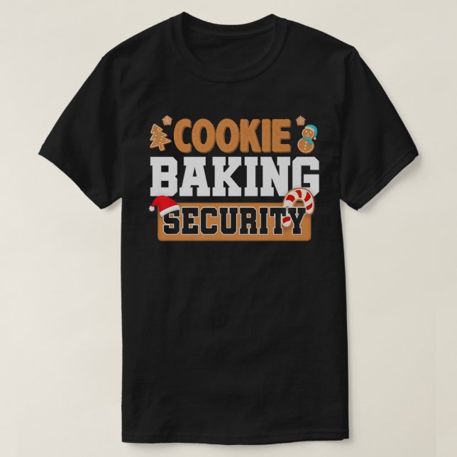 T-shirt Cookie Baking Crew Funky Christmas Baking Cookie S (Design devant)