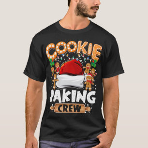 T-shirt Cookie Baking Crew Funny Christmas Lights Gingerbr