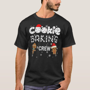 T-shirt Cookie Baking Crew Gingerbread Costume de Noël P
