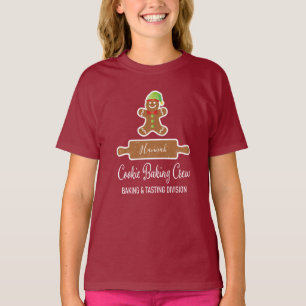 T-shirt Cookie Baking Crew Gingerbread Homme Holiday