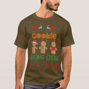 T-shirt Cookie Baking Crew Gingerbread Joli Noël