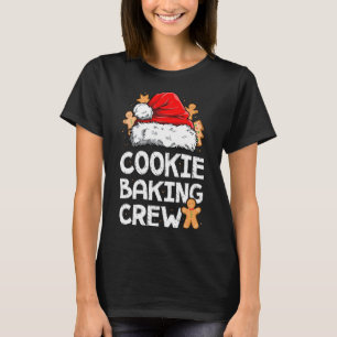 T-shirt Cookie Baking Crew Noël Père Noël Family Gingerbr