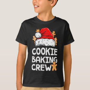 T-shirt Cookie Baking Crew Noël Père Noël Family Gingerbr