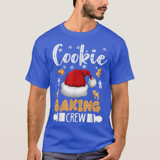 T-shirt Cookie Baking Crew Noël Père Noël Family Gingerbr