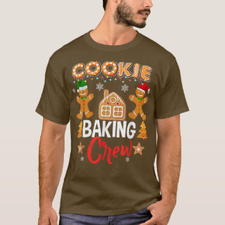 T-shirt Cookie Baking Crew Noël Père Noël Family Gingerbr