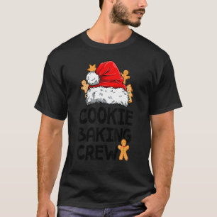 T-shirt Cookie Baking Crew Noël Père Noël Family Gingerbr