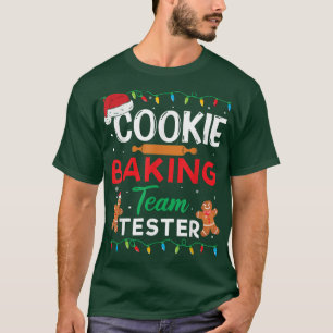 T-shirt Cookie Baking Team Tester Gingerbread Drôle Christ
