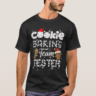 T-shirt Cookie Baking Team Tester Gingpain Noël
