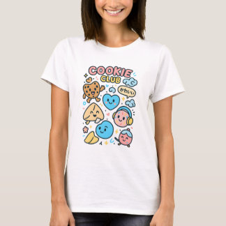 T-shirt Cookie Club Kawaii – Équipe Sucrée, Croquant Douce