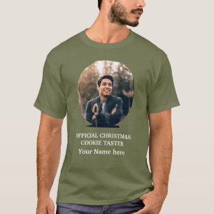 T-shirt cookie de Noël moderne personnalisé modèle photo T