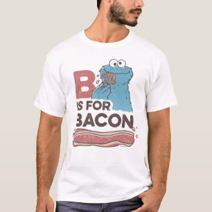 T-shirt Cookie Monster   B est pour Bacon