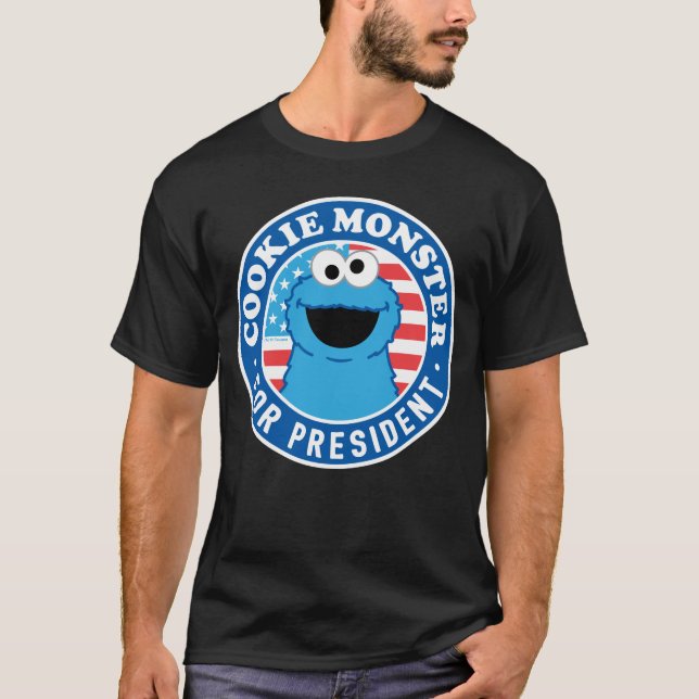 T-shirt Cookie Monster pour Président (Devant)
