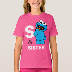 T-shirt Cookie Monster S comme Soeur