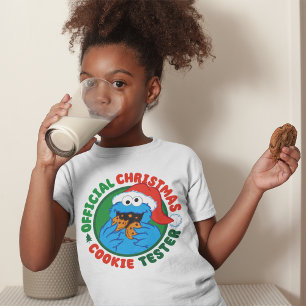 T-shirt Cookie Monster   Tester officiel de biscuits de No
