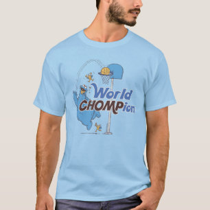 T-shirt Cookie Monster   Tirer sur des cerceaux de basket-