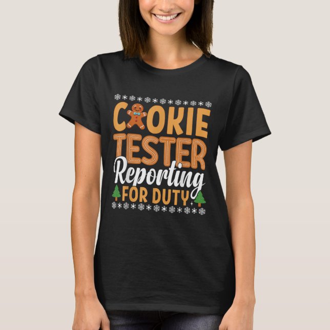 T-shirt Cookie Tester En Service (Devant)